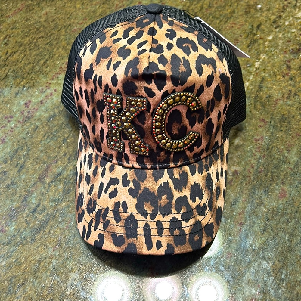KC leopard hat
